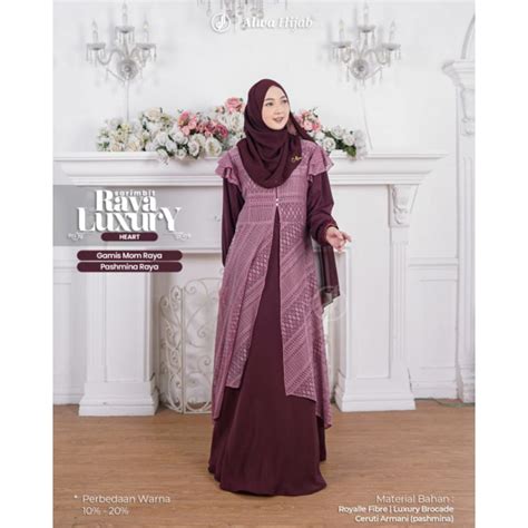 Jual Alwa Hijab Sarimbit Raya Luxury Shopee Indonesia