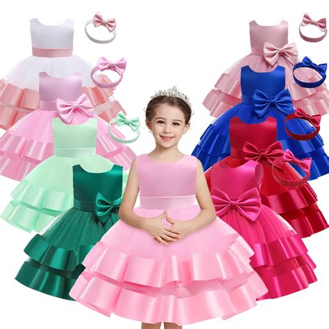 Bambini Fiore Tutu Vestito Per Ragazze Matrimonio Festa Di Compleanno