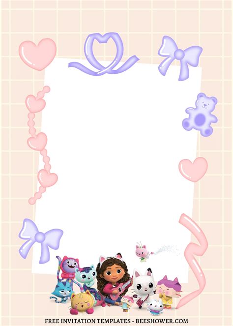 7+ Gabby Dollhouse Canva Birthday Invitation For Your Daughter's Birthday | Birthday invitations ...