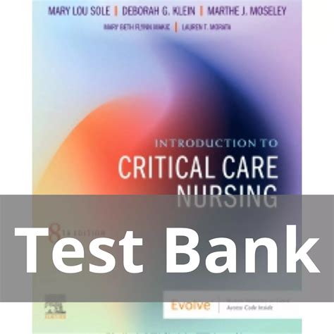 Sole Critical Care 6th Edition Test Bank 8
