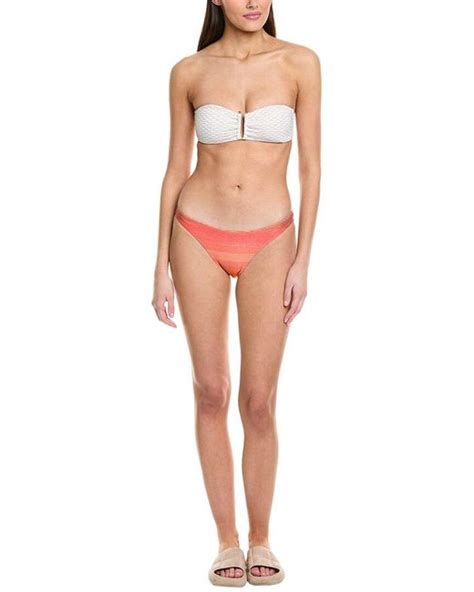 MILLY Bikini Bottom In Red Lyst