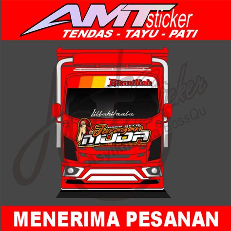 Termurah Sticker Decal Cutting Tulisan Depan Truk Stiker Kaca Depan