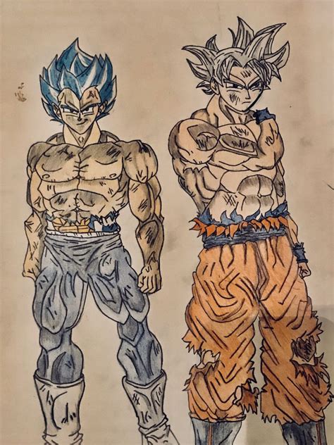 Vegeta Goku During Tournament Of Power Vegeta Goku Humanoid Sketch