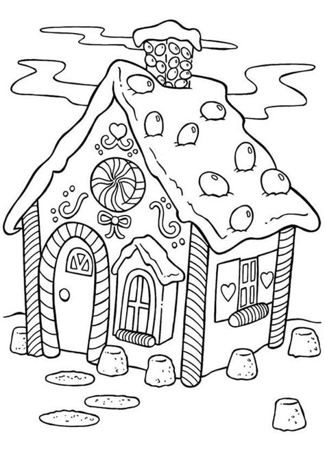 Gingerbread House Coloring Pages – Printable Coloring Pages