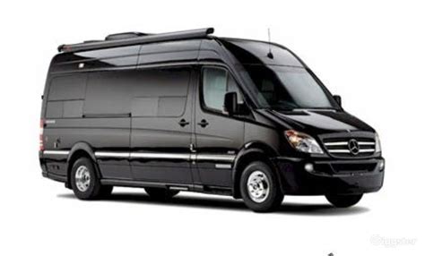 Black VIP Mercedes Benz Sprinter van | Rent this location on Giggster