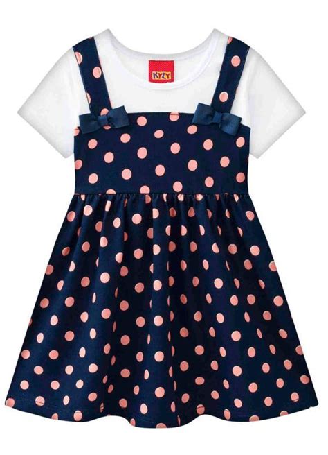 Vestido Infantil Marinho Kyly