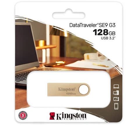 Kingston DataTraveler DTSE9 G3 128GB zlatý USB kľúč (DTSE9G3/128GB ...