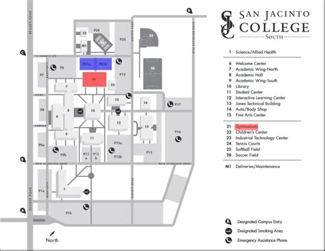 San Jac Central Campus Map – Map Vector