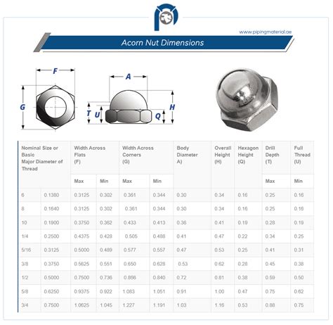 Acorn nuts | steel cap nuts | dome nuts suppliers in Dubai, UAE