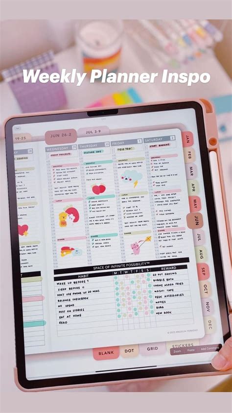 Digital Planner Hacks Weekly
