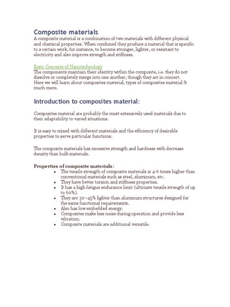 composite materials  composite material materials science