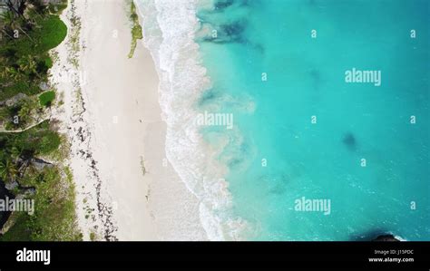 Aerial View: Caribbean Beach Barbados Stock Photo - Alamy