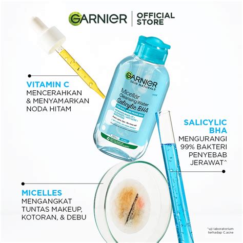 Jual GARNIER MICELLAR WATER SALICYLIC BHA 125 ML Shopee Indonesia