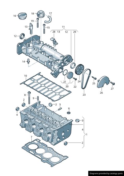 Volkswagen Cylinder Head With Valves E K Lllparts