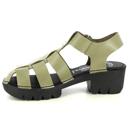 Fly London Emme Etta Lsw Light Green Womens Closed Toe Sandals P801511-010