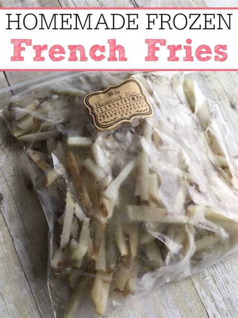 Homemade Frozen French Fries - Frugally Blonde