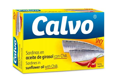 Sardynki w oleju słonecznikowym Calvo z chili 120g Calvo Sklep