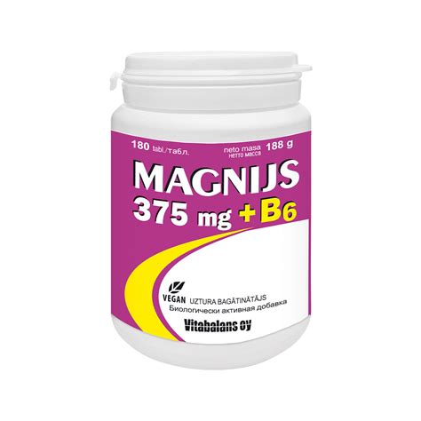 Magnijs 375 Mg B6 Vitabalans Oy