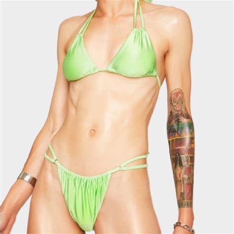 Princess Polly Swim Twiin Princess Polly Neon Green Bikini Set