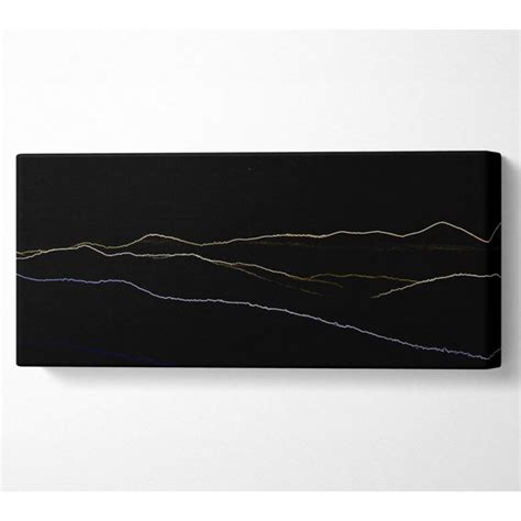 Perspections Abstrakte Neon Landschaft Panorama Leinwand Wayfair De