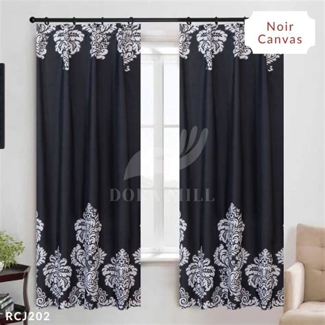 Doramill Curtain Langsir Semi Blackout In Hook Rod Type Langsir Pintu