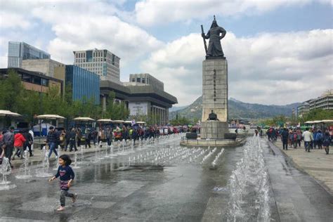 Gwanghwamun Square In Central Seoul Reopens To Public After Renovation