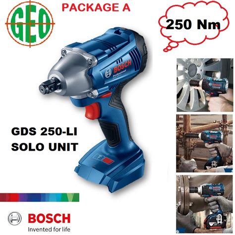 Bosch Gds Li V Professional Cordless Impact Wrench Nm Shopee