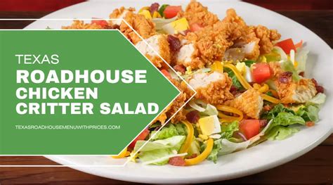 Texas Roadhouse Chicken Critter Salad at $13.99 in 2024