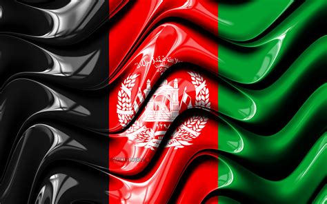 Download Wallpapers Afghan Flag 4k Asia National Symbols Flag Of