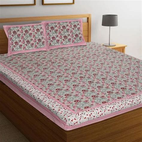 Rajasthani Jaipuri Cotton Block Print Bed Sheets At Rs Block