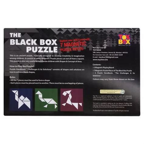 The Black Box Puzzle-7 Magnetic Puzzle Pieces at Rs 243.00 | चुंबकीय ...