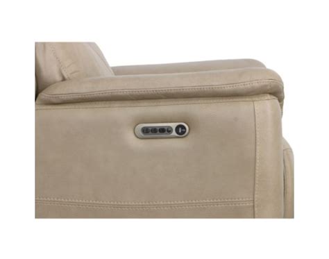 Flexsteel Crew Pebble Leather Power Recliner | Homemakers