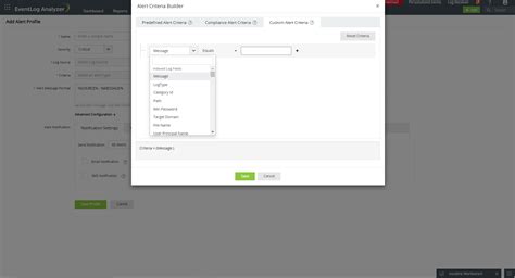 create alert profile