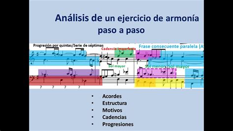 Análisis Paso A Paso De Un Ejercicio De Armonía Youtube