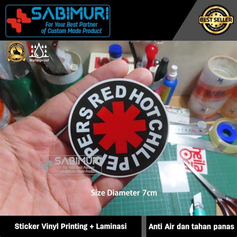 Jual Sticker Stiker Vinyl Band RHCP Red Hot Chili Paper Shopee Indonesia