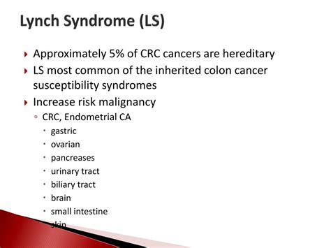 Ppt Lynch Syndrome And Brca 12 Powerpoint Presentation Free