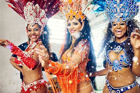 Making It A Carnival To Remember Shot Of Beautiful Samba Dancers