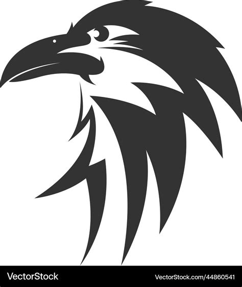 Raven Logo Icon Design Royalty Free Vector Image