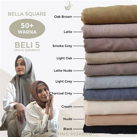 Jual Bella Square Polycotton X Jahit Neci Premium Warna