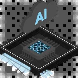 Ai Chip Architecture Icon - Download in Isometric Style