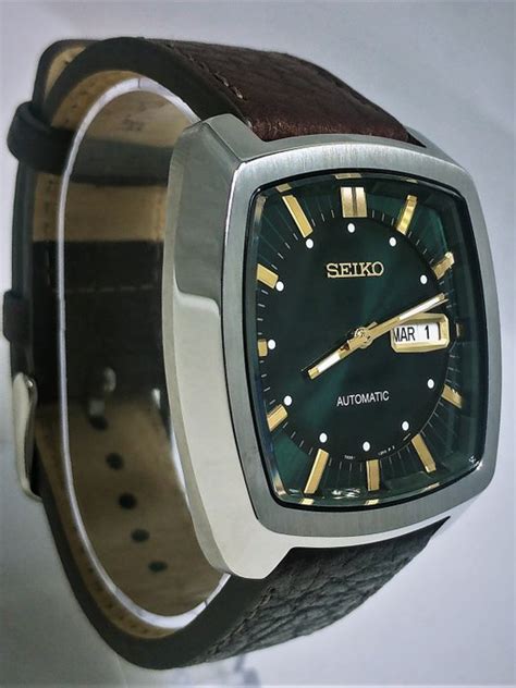 Seiko No Reserve Price Automatic Recraft Series Dark Green