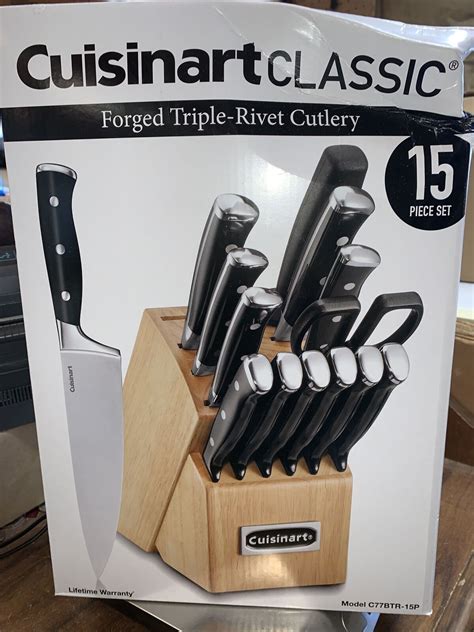 Cuisinart Classic 15 Forged Triple Rivet Cutlery Block Set C77tr 15p