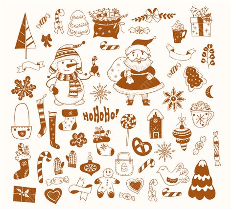 Cute Christmas Collection Doodle Christmas Drawing Doodle Drawing