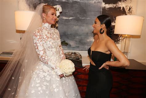 Kim Kardashian Wears Black Gown To Paris Hilton S Wedding