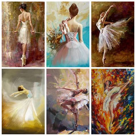 5d Diy Diamond Painting Ballerina Diamond Embroidery Ballet Dancer