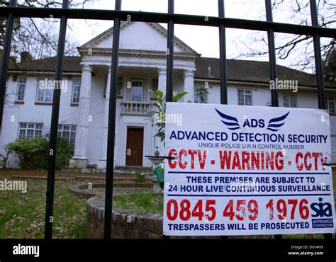 There are numerous empty mansions in The Bishops Avenue, North London ...