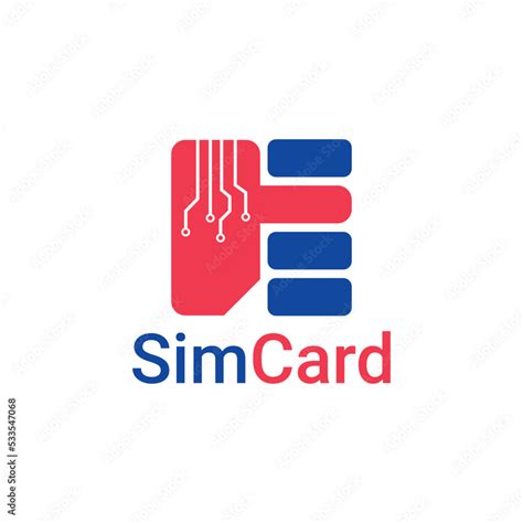 sim card logo design vector templet stock vector adobe stock