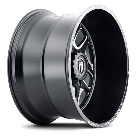 AMERICAN TRUXX AT1900 SWEEP Wheels Matte Black With Milled Accents Rims