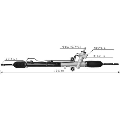 RHD Hydraulic Steering Rack 577004H901 Power Steering Rack