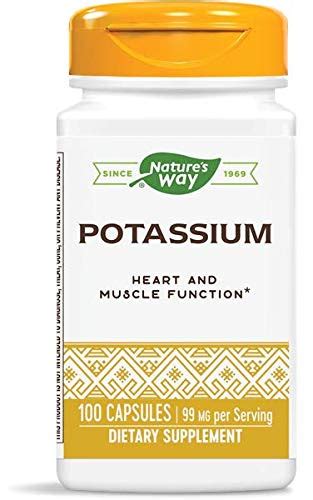 Buy Potassium Complex 99 Mg 100 Caps Nature S Way Online Uk Delivery